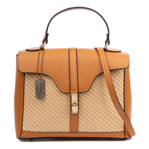 Basciano Borsa a mano Donna. Realizzata in vera pelle Dollaro e paglia.