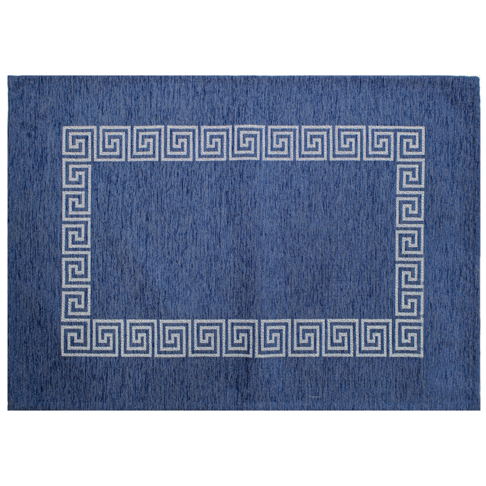 TAPPETO DA CUCINA DIS.CIPRO COL.BLU MARE 57X85 CM CON ANTISCIVOLO