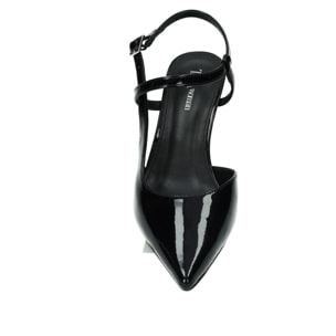 Décolleté sling back Donna Tata Italia Nero