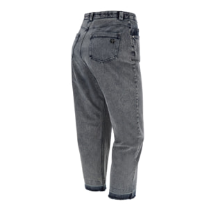 Jeans FREDDY BLACK 7/8 gamba dritta fondo taglio a vivo
