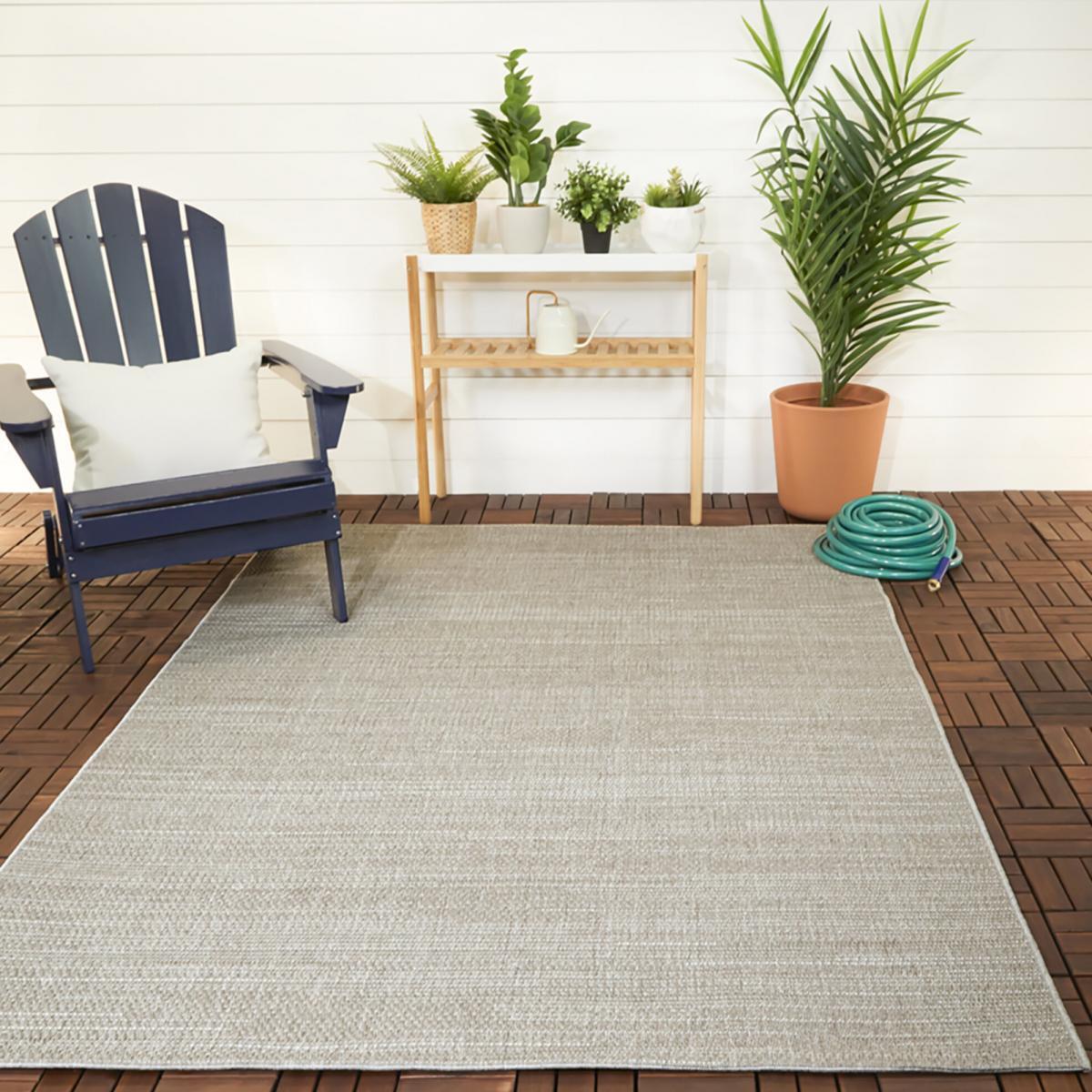 Tapis extérieur tissé kilim rectangle TOTI