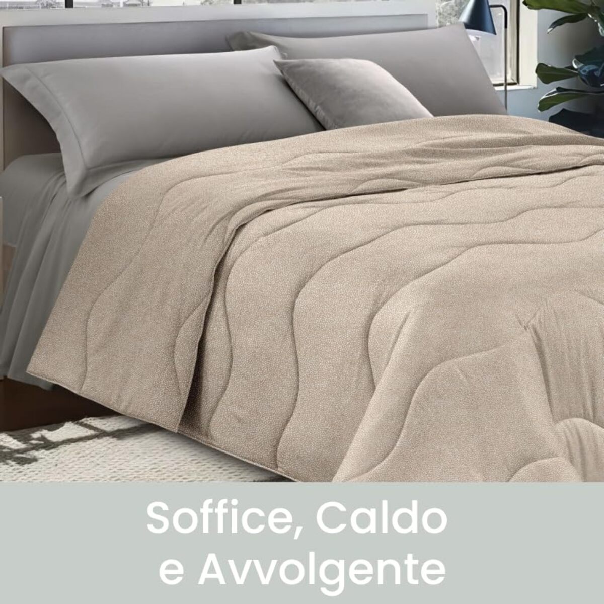 INTRECCI Piumino Singolo, 170 x 260 cm, Piumino Ecologico, Caldo, Invernale, 300 g/m², Anallergico e Antiacaro, Made in Italy, Lavabile in Lavatrice, Soffice, Morbido. Fantasia: Dots