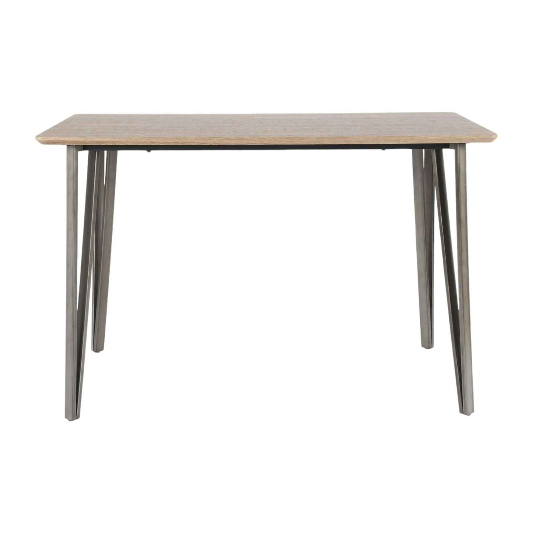 Table haute 140 cm bois brun HELSINKI
