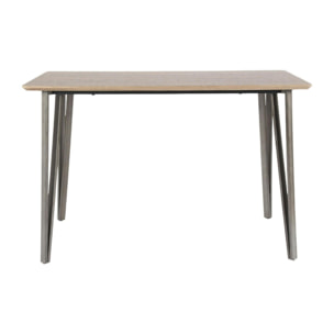 Table haute 140 cm bois brun HELSINKI