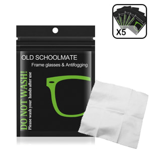 5 pz. Panno antiappannamento per occhiali, lenti, schermi. Panno riutilizzabile.