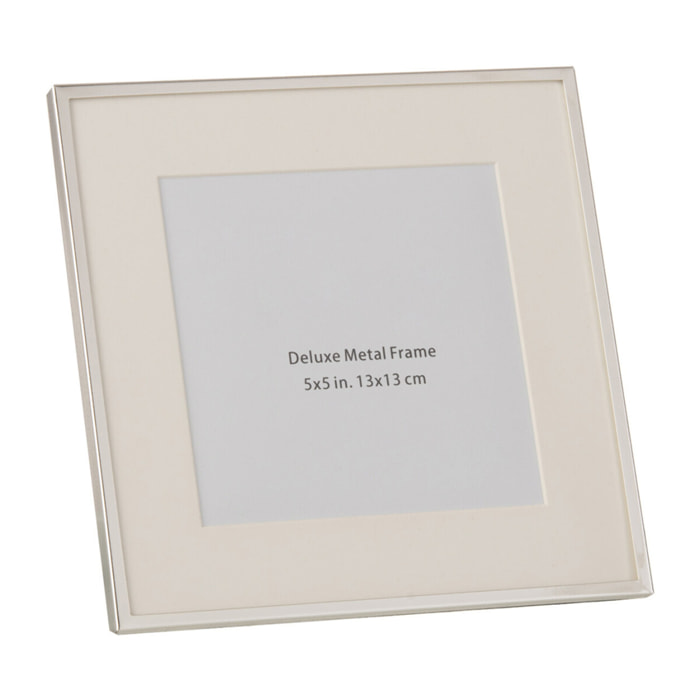 J-Line cadre photo Passe Partout Bord Fin - métal - argent - 2 pcs