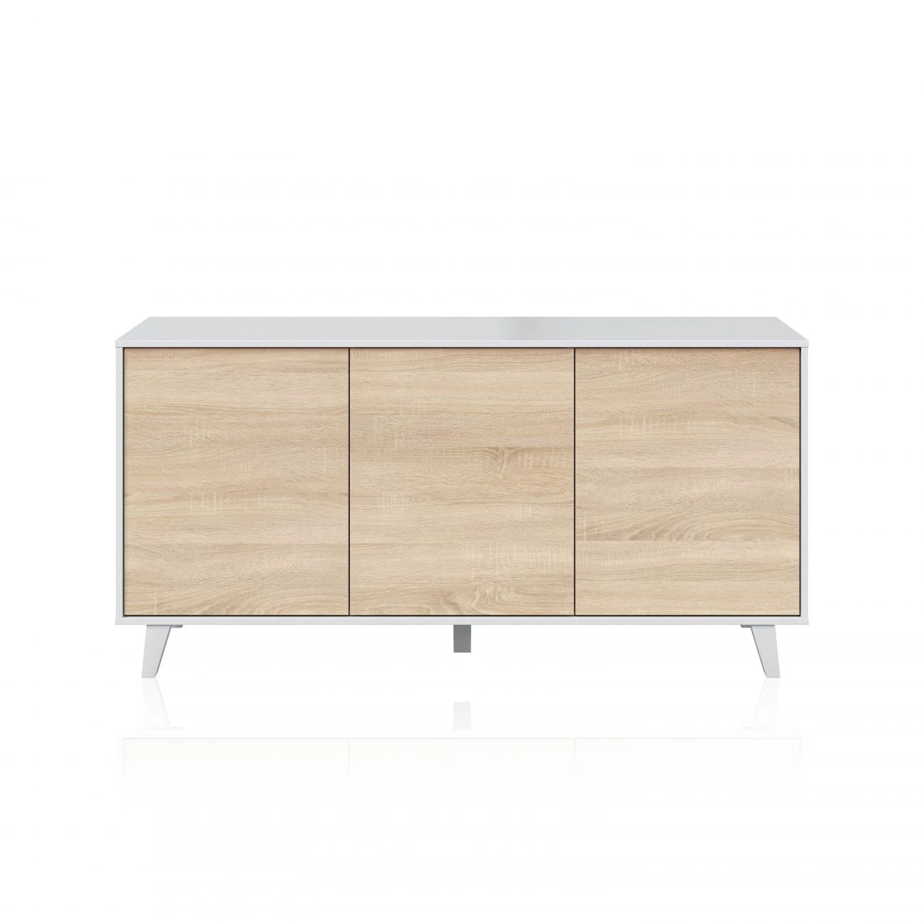 Aparador Niva Blanco Brillo - Roble Canadian