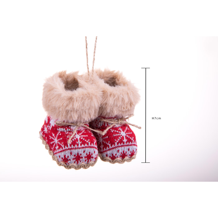 Scarponcini stoffa - Pezzi 12 - 8xH7x7cm - Bianchi Dino SpA