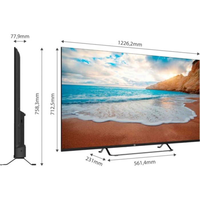 TV QLED ESSENTIELB 55QLED308-55 pouces (139cm)