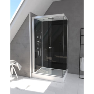 Cabine de douche rectangle 110 x 80 x 215cm - RAVEN