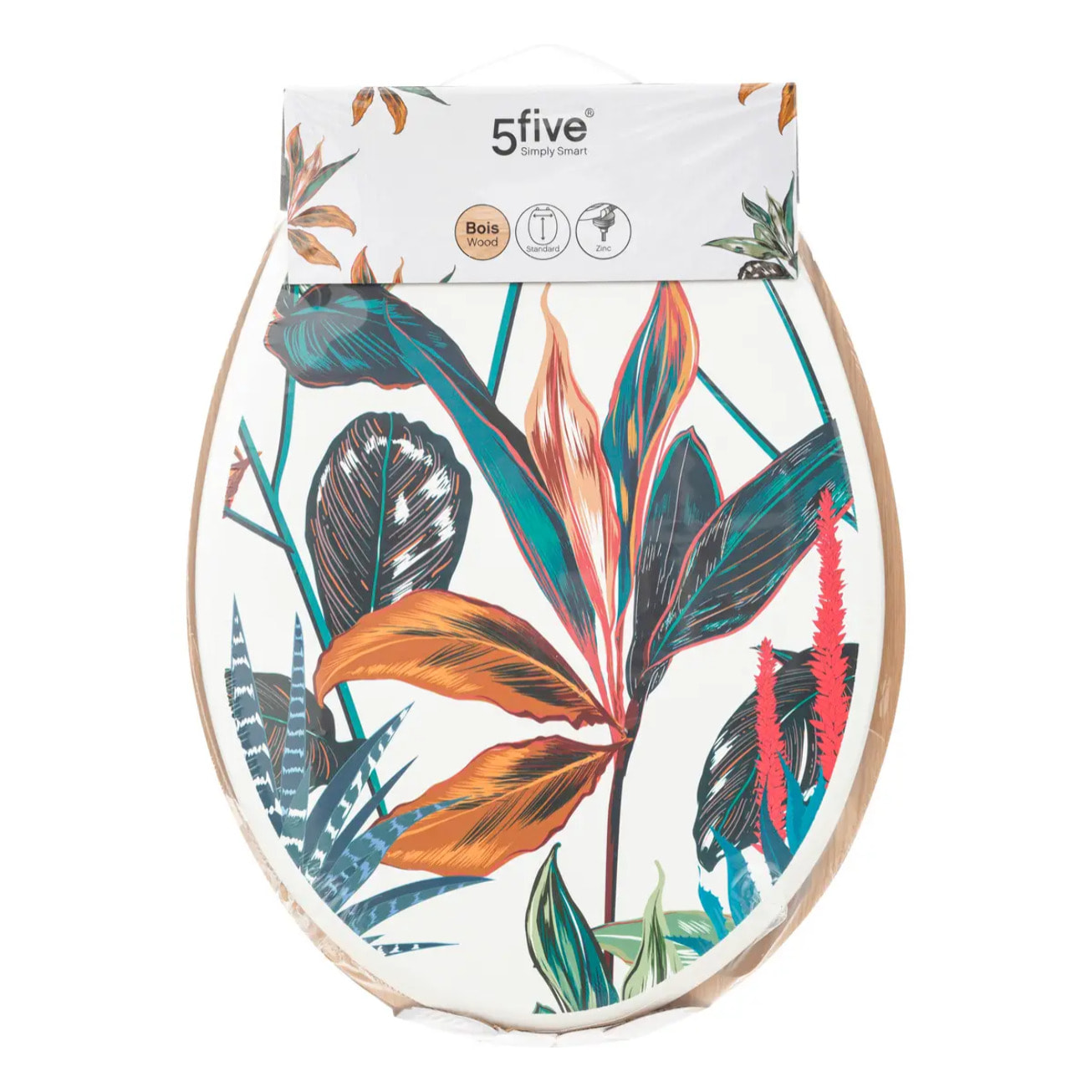 Abattant WC "Palawan" multicolore en bois