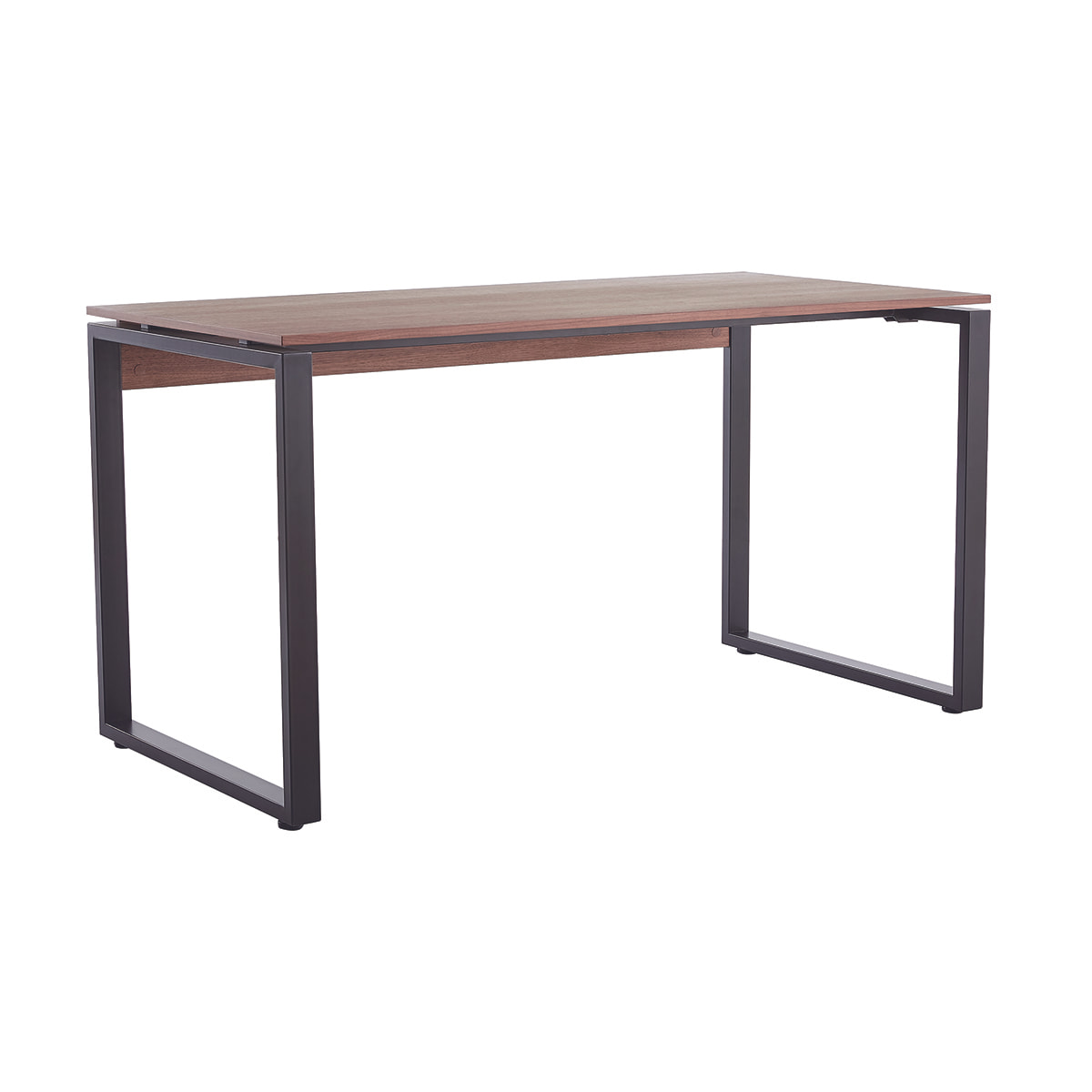 Bureau bois foncé et métal noir L138 cm OPAL