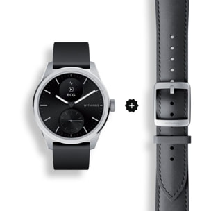 Montre santé WITHINGS Scanwatch 2 42mm Noire + bracelet Cuir