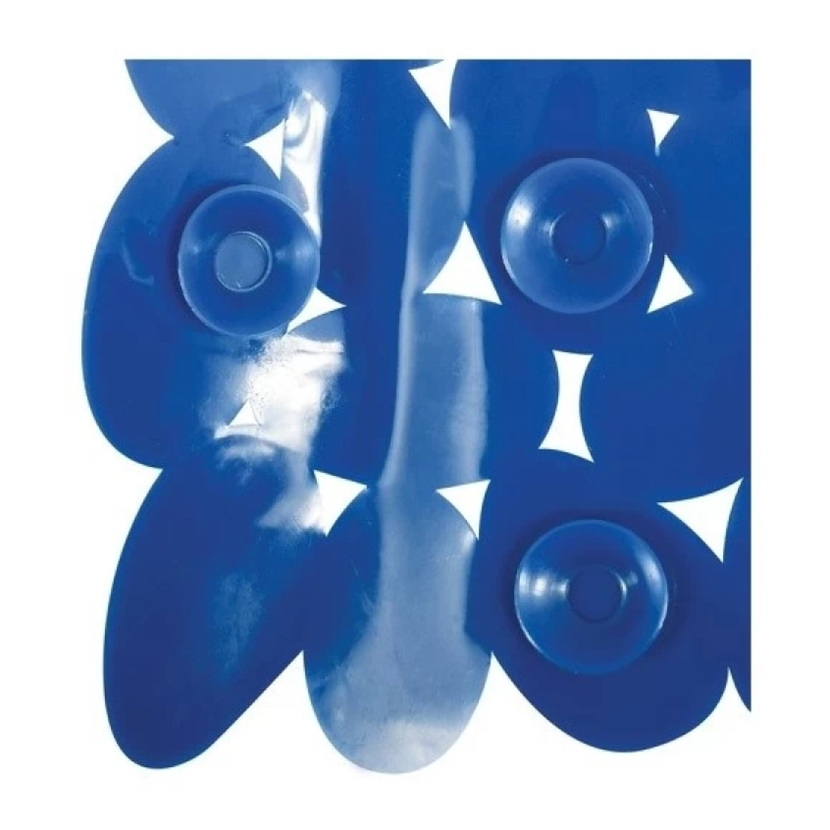 Tapis Fond de douche PVC GALETS 53x53cm Bleu Marine MSV