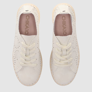 Zapatos de Tejido - Beig - Tacón: Bajo