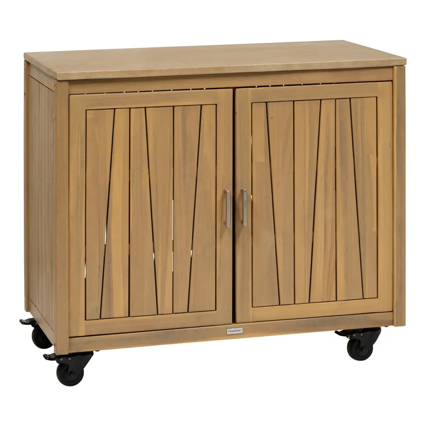 Module de cuisine d'été Lodgia 2 portes 50x100cm bois d'acacia
