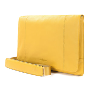 Borsa a tracolla  unisex In Vera pelle Made in Italy 23,5x34x4,5 cm