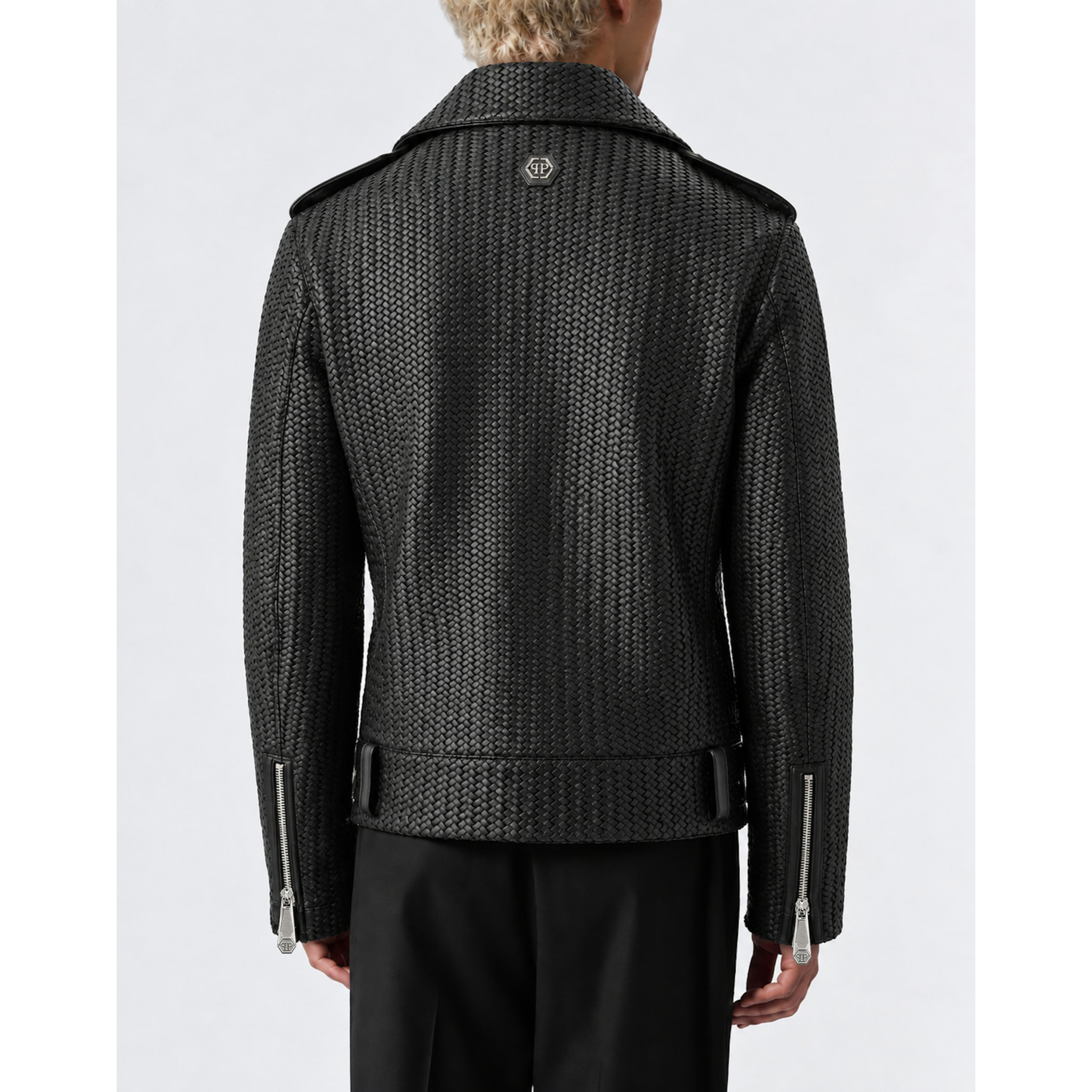 PHILIPP PLEIN Chaqueta biker de cuero