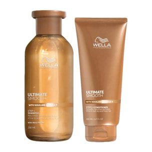 WELLA Kit Ultimate Smooth Step 1 Shampoo 250ml + Step 2 Conditioner 200ml