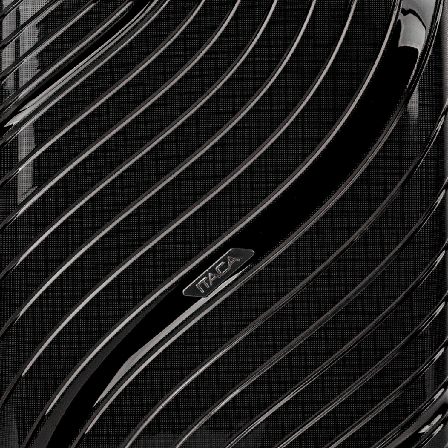 Juego De Maletas Rígidas Pp Itaca Danubio Negro