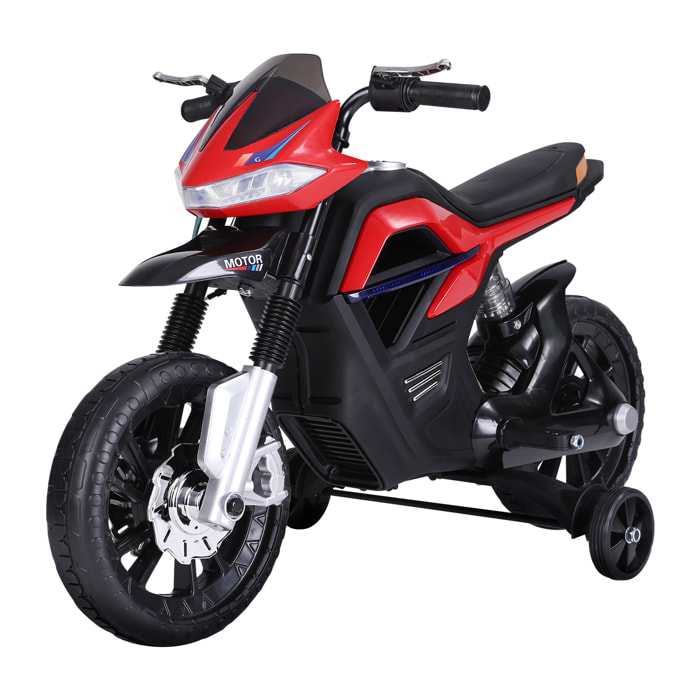 Moto Eléctrica Infantil Batería 6V Rojo