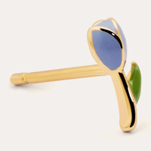 Orecchino Tulip Argento Placcato Oro