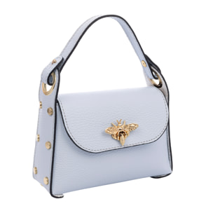 Aquileia bolso de mano mujer. Piel auténtica acabado Dollaro.