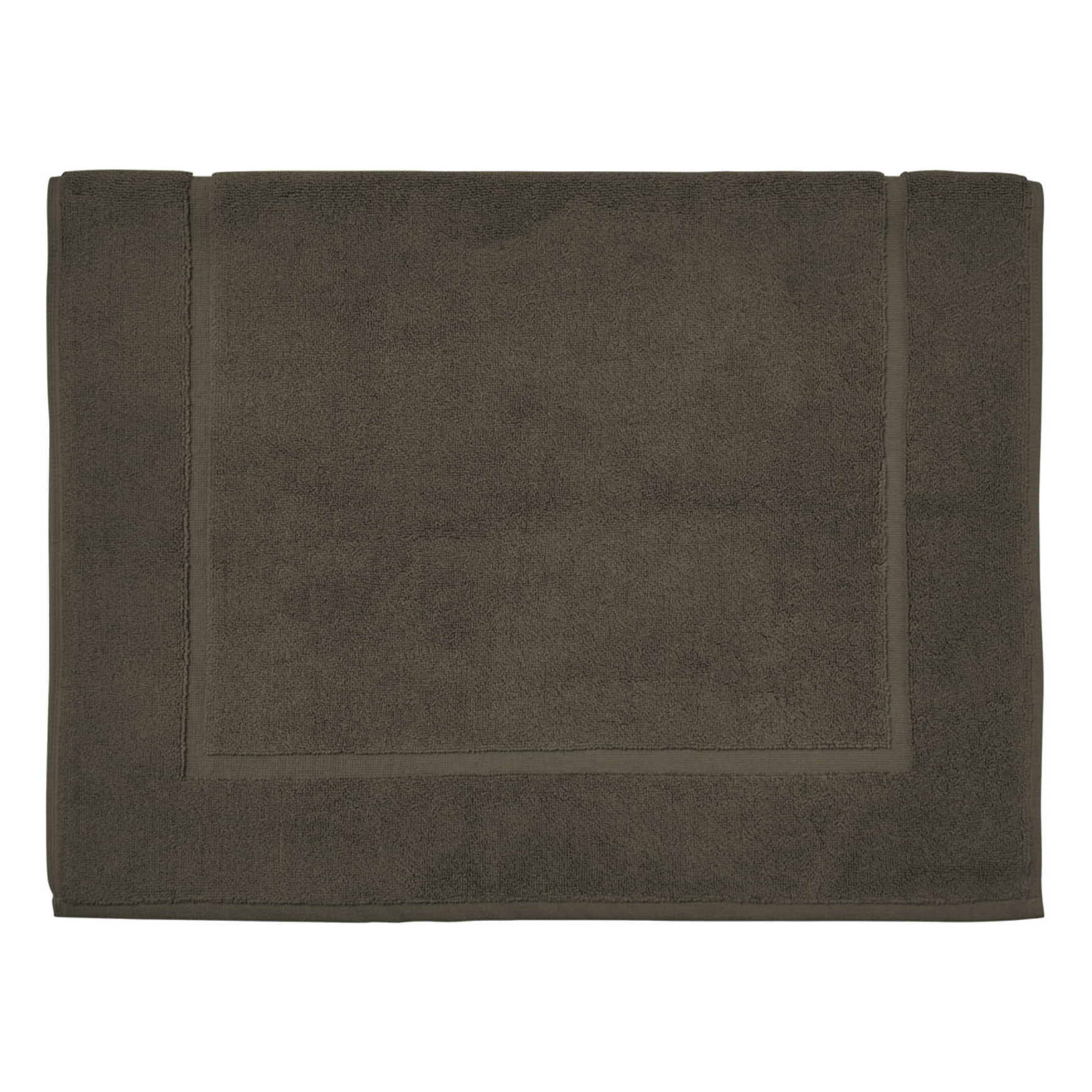 Tapis de bain uni en coton, AQUA, Vert