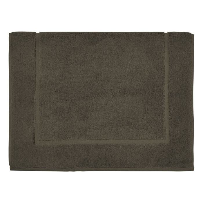 Tapis de bain uni en coton, AQUA, Vert