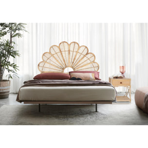 Cabecero de Ratán Natural 180 Cm Estilo Mediterráneo