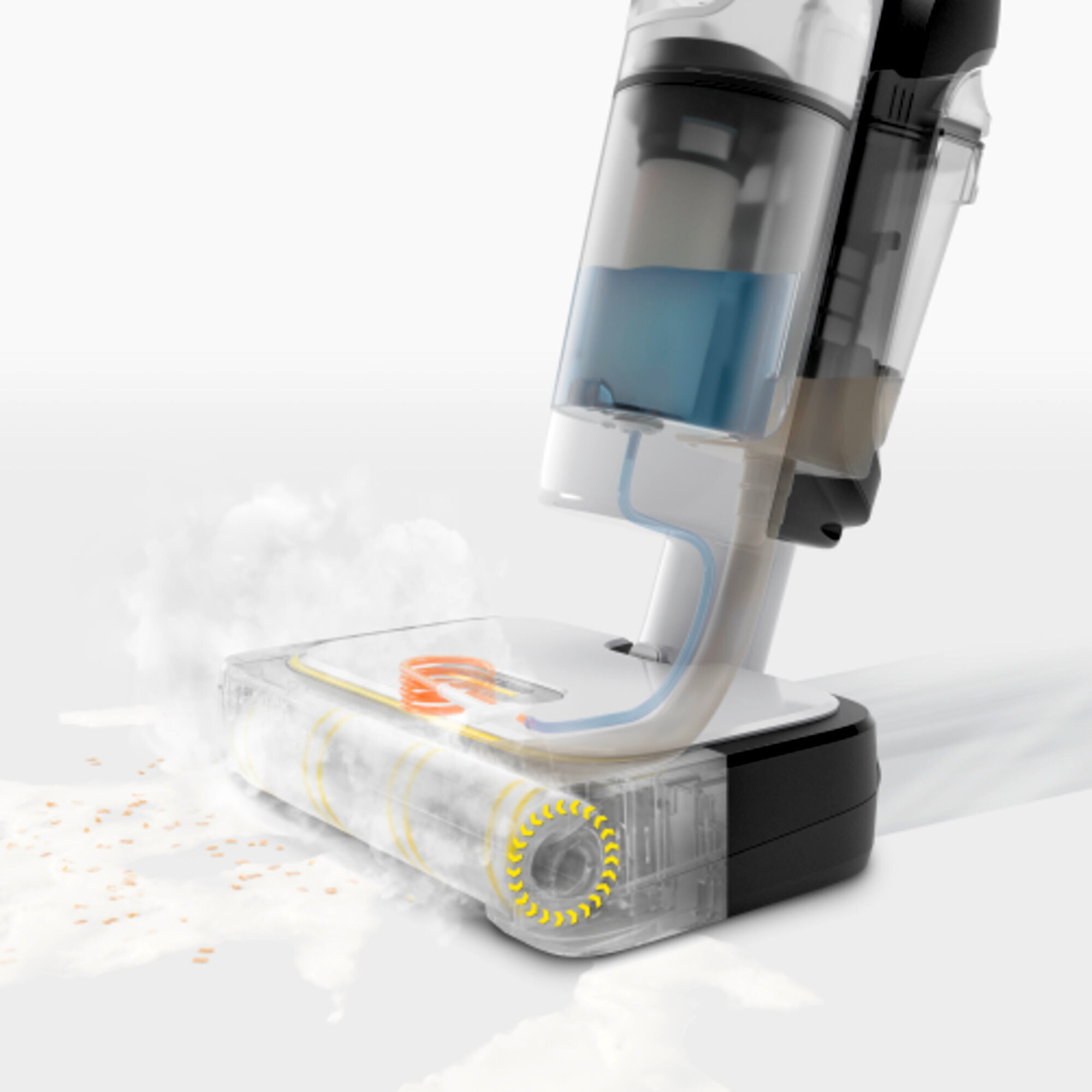 Balai vapeur aspirateur Karcher SCV 4 Steam Vac 1600 W - élimine virus/bactérie