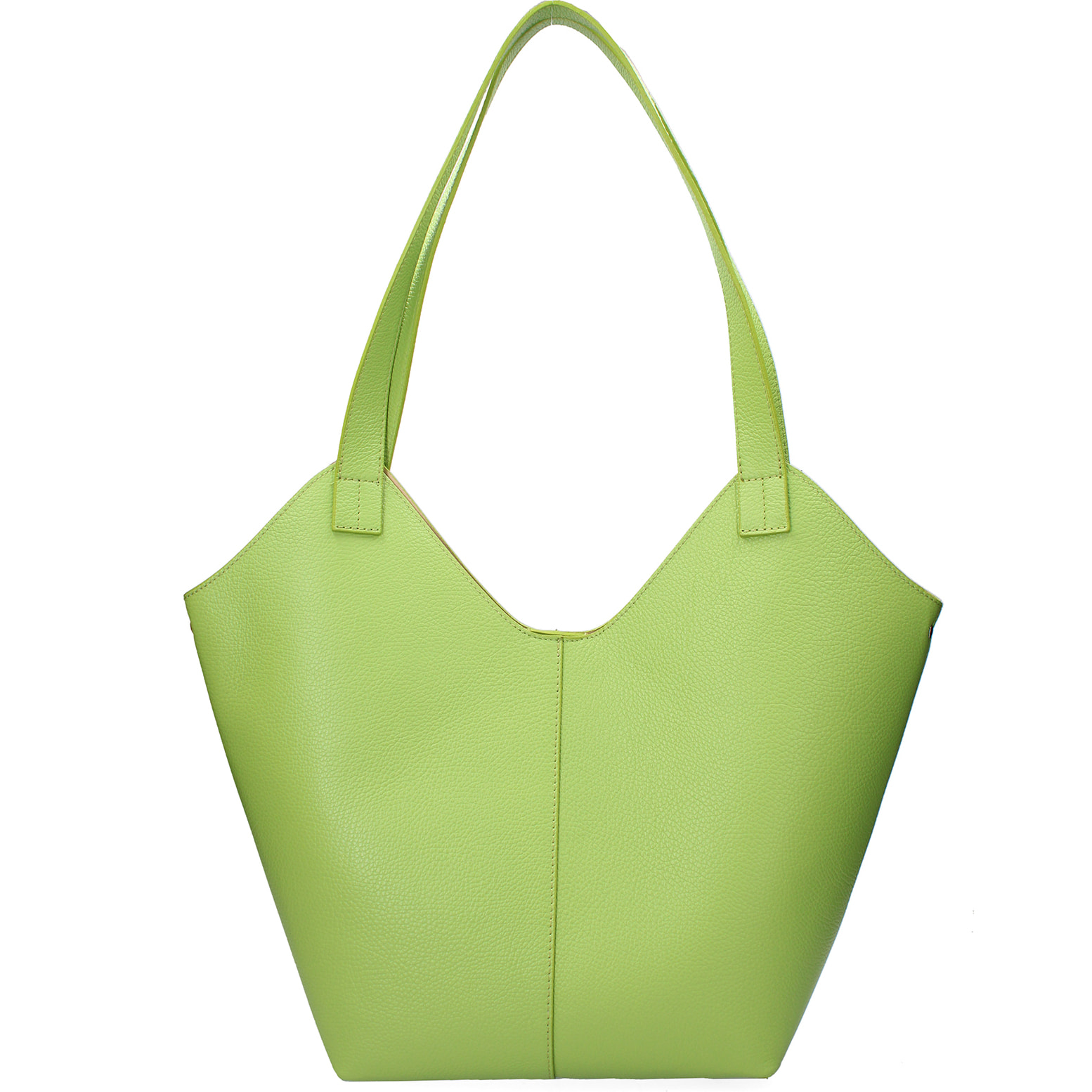 Borsa a sacca da donna In Vera pelle Made in Italy 49x38x13 cm