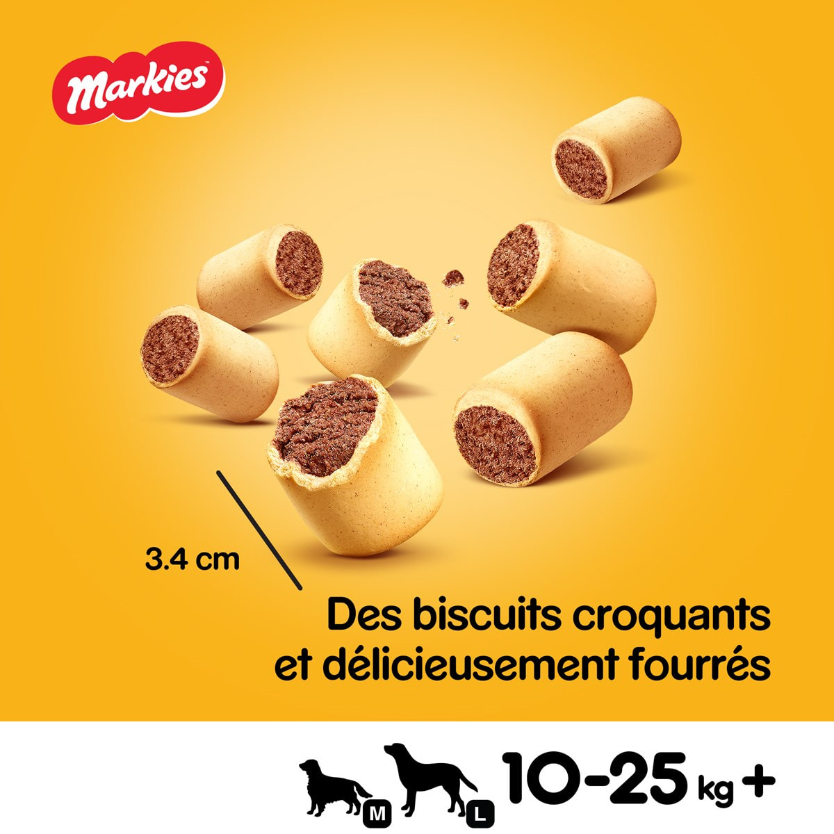 PEDIGREE Markies Biscuits fourrés pour chien (6x500g)