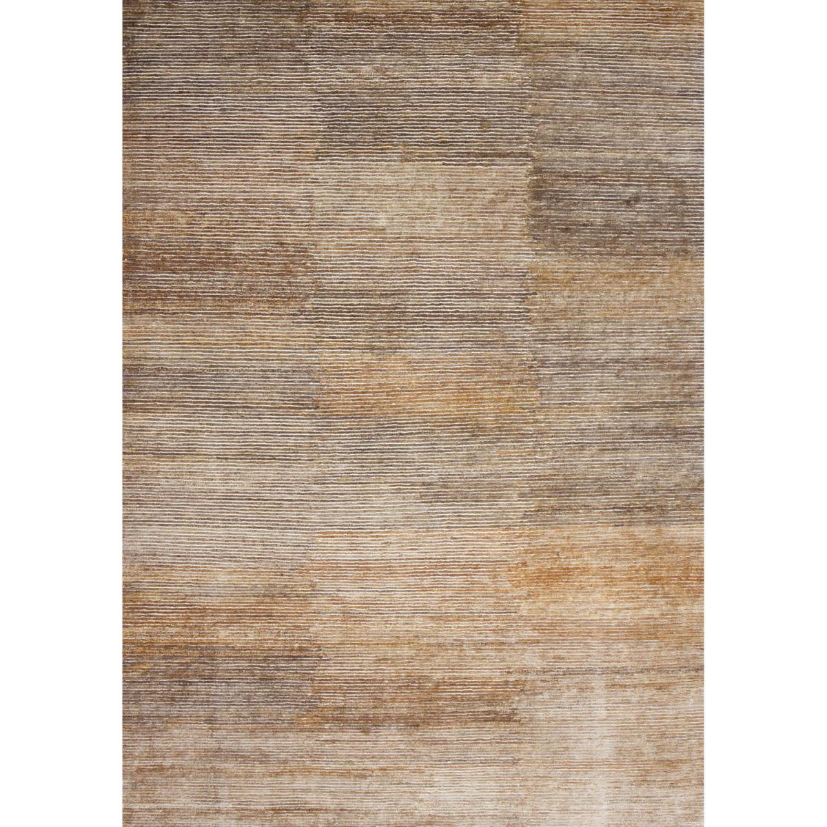 tapis salon 170x240 fait main en chanvre noisette rectangle motif uni TRANSFORM 3