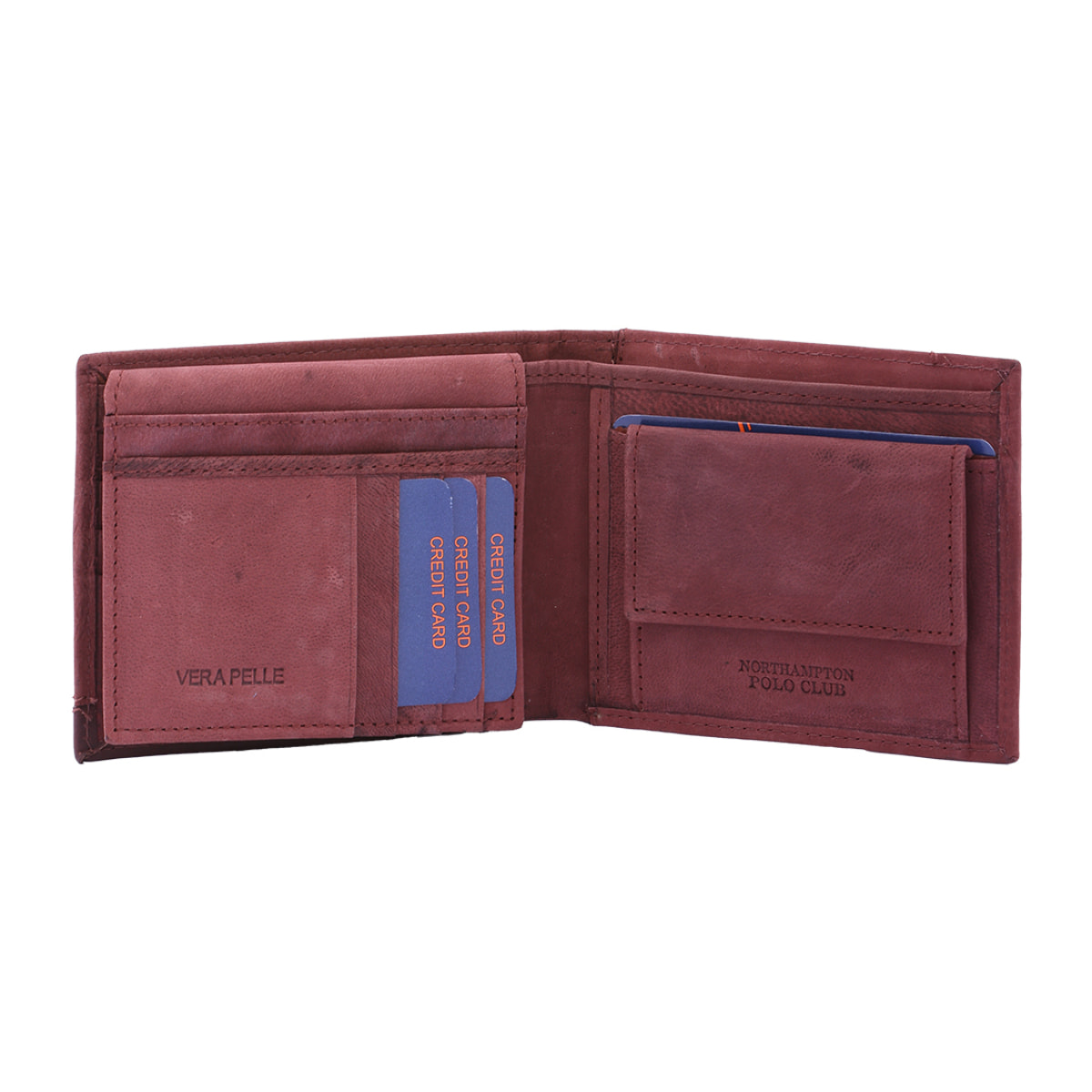 Portafoglio  da uomo In Vera pelle Made in Italy 10x12x3 cm