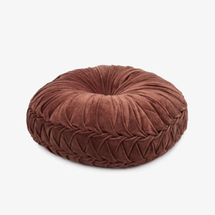 COJIN TERCIOPELO FLOR ALGODÓN - FUNDA + RELLENO