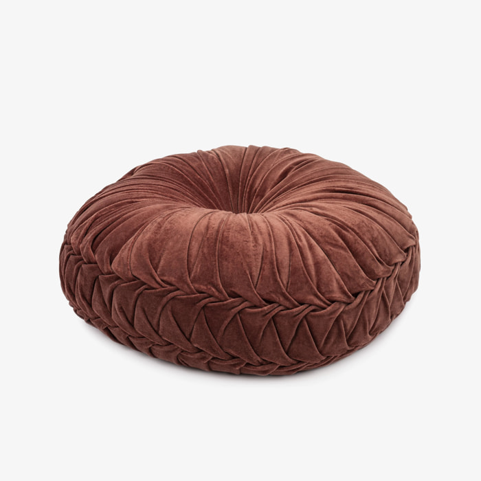 COJIN TERCIOPELO FLOR ALGODÓN - FUNDA + RELLENO