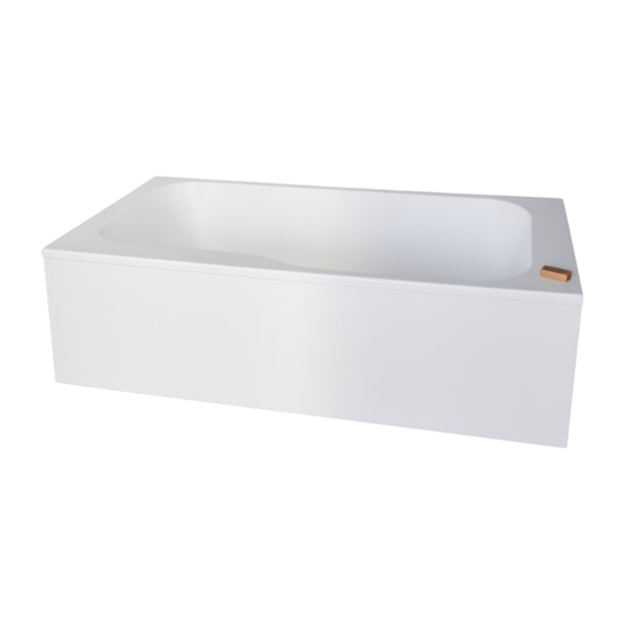Pack baignoire bain douche 160 x 85 Malice version droite + tablier en niche