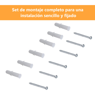 Pack 3 Estantes de Pared para Libro CDs de Madera Blanco