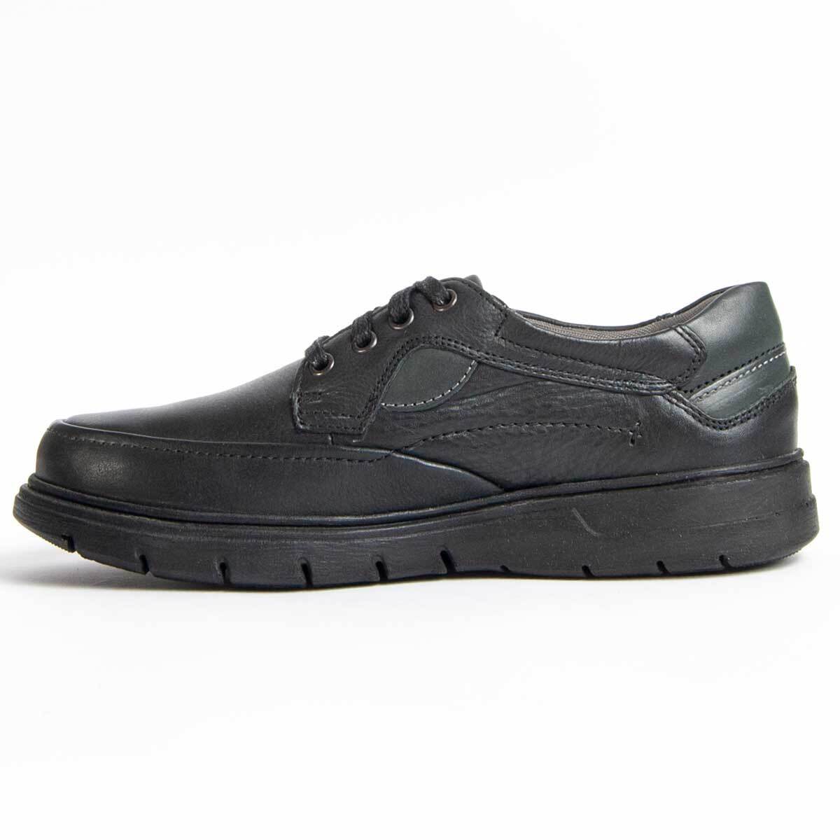 Zapato Oxford De Piel - Negro