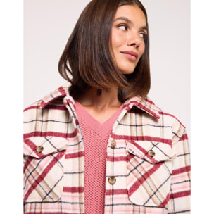 Chaqueta Cuadros Rosa - Tula