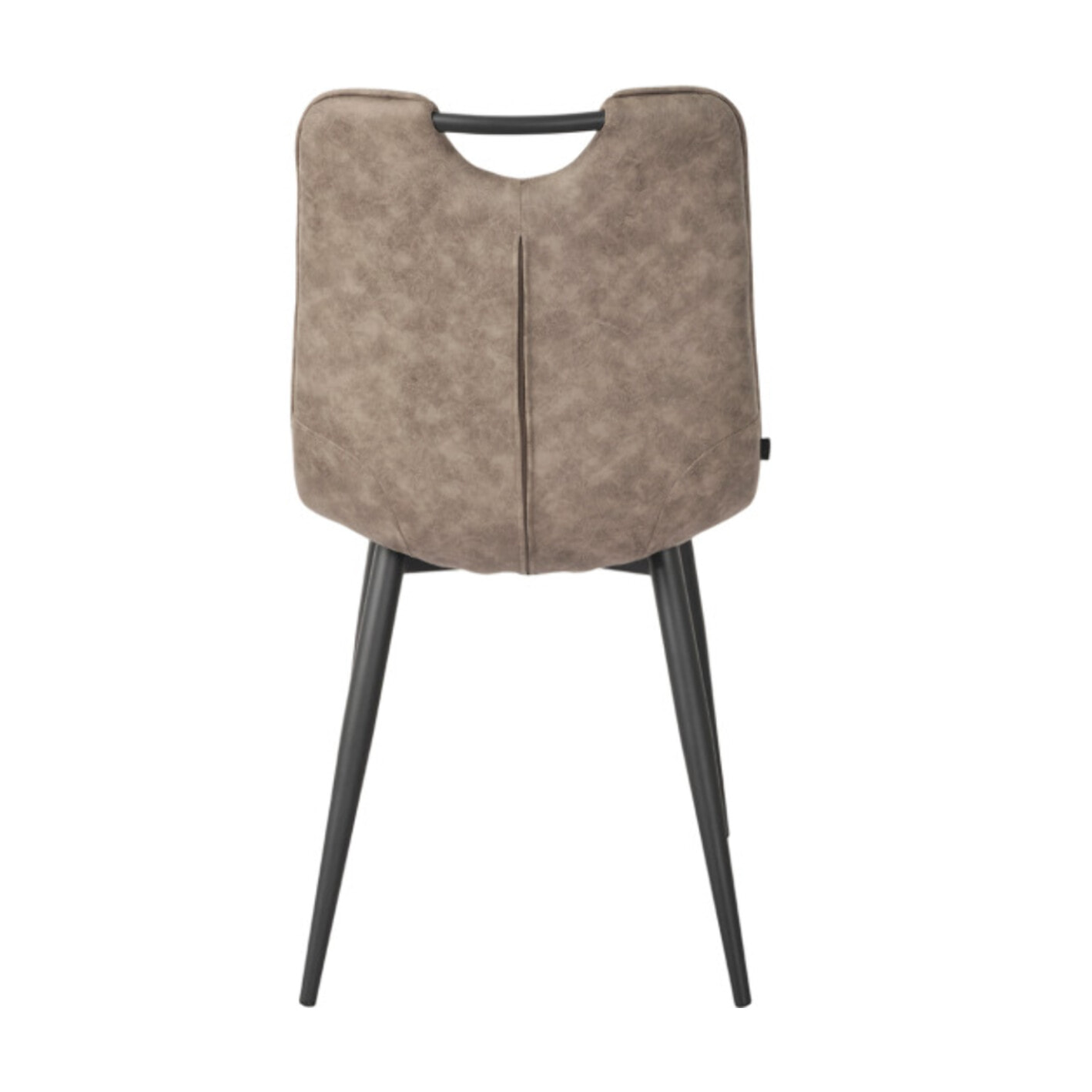 Chaise microfibre effet simili, poignée et pieds noirs - SPOOKY 2