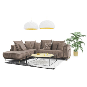 Canapé Tissu Angle gauche Fiorenzo - 4 Places