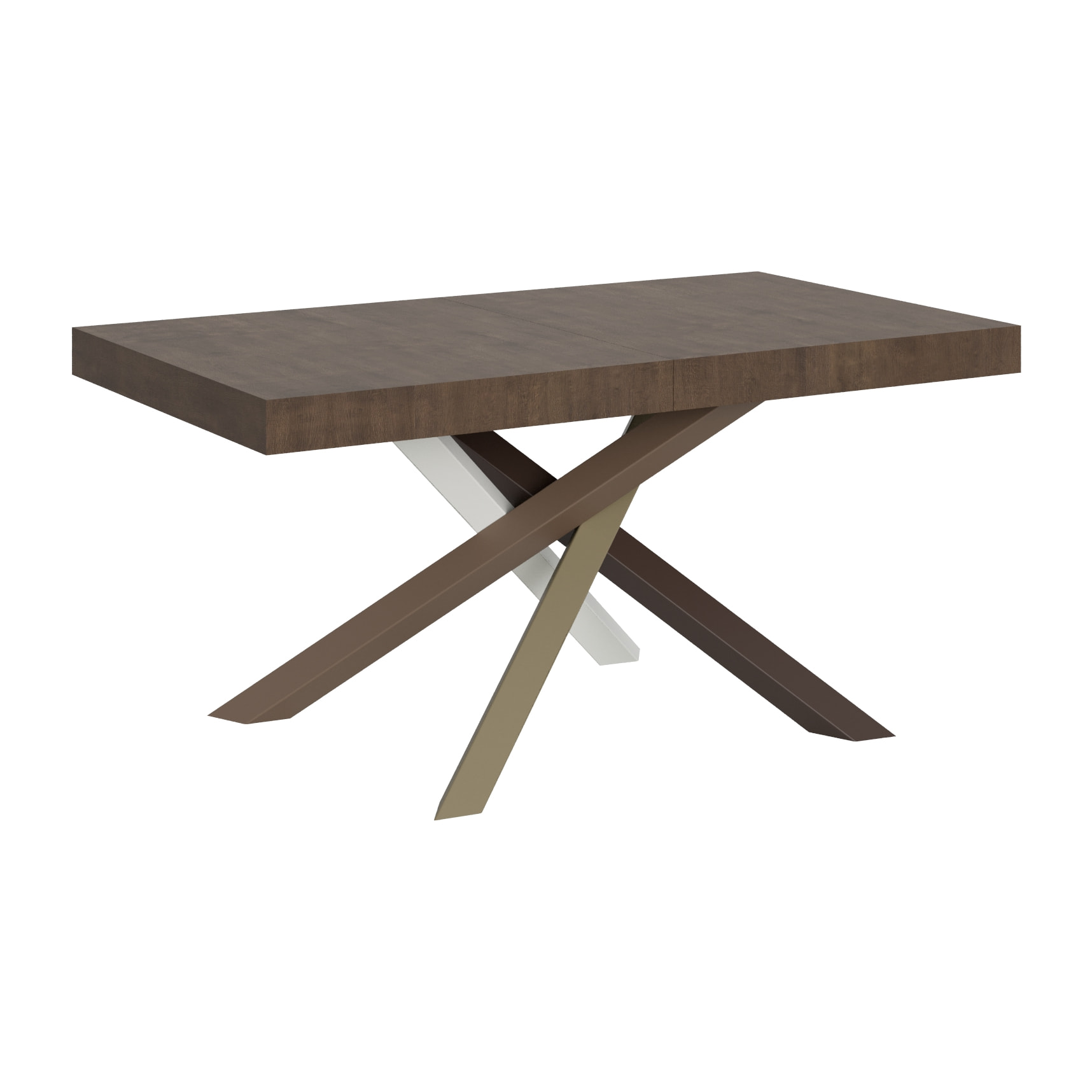 Table extensible 90x160/420 cm Volantis Noyer cadre 4/C