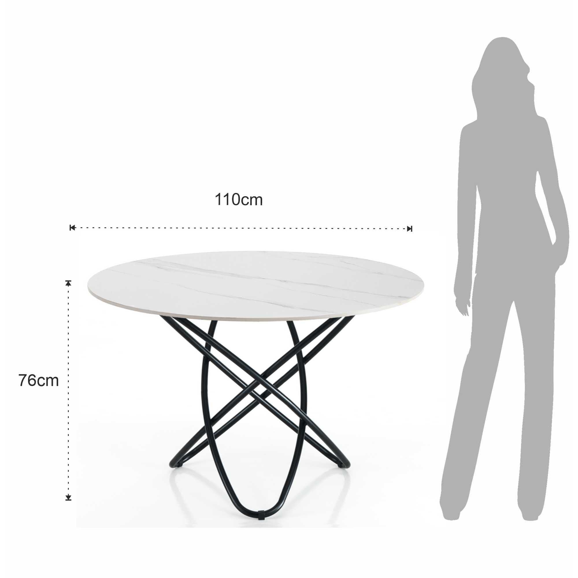 Tomasucci Table HULA HOOP MARBRE BLANC