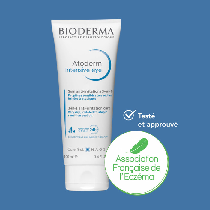 Atoderm Intensive Eye - Soin Anti-Irritations 3-en-1 - Apaise, Répare, Démaquille.100 ml