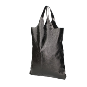 Borsa a spalla da donna - Modello Argenta - Pelle laminata - 44.0 x 38.0 x 3.0 cm