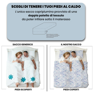 COPRIPIUMINO FANTASY, 100% Microfibra, No Stiro - ORNATO TEX