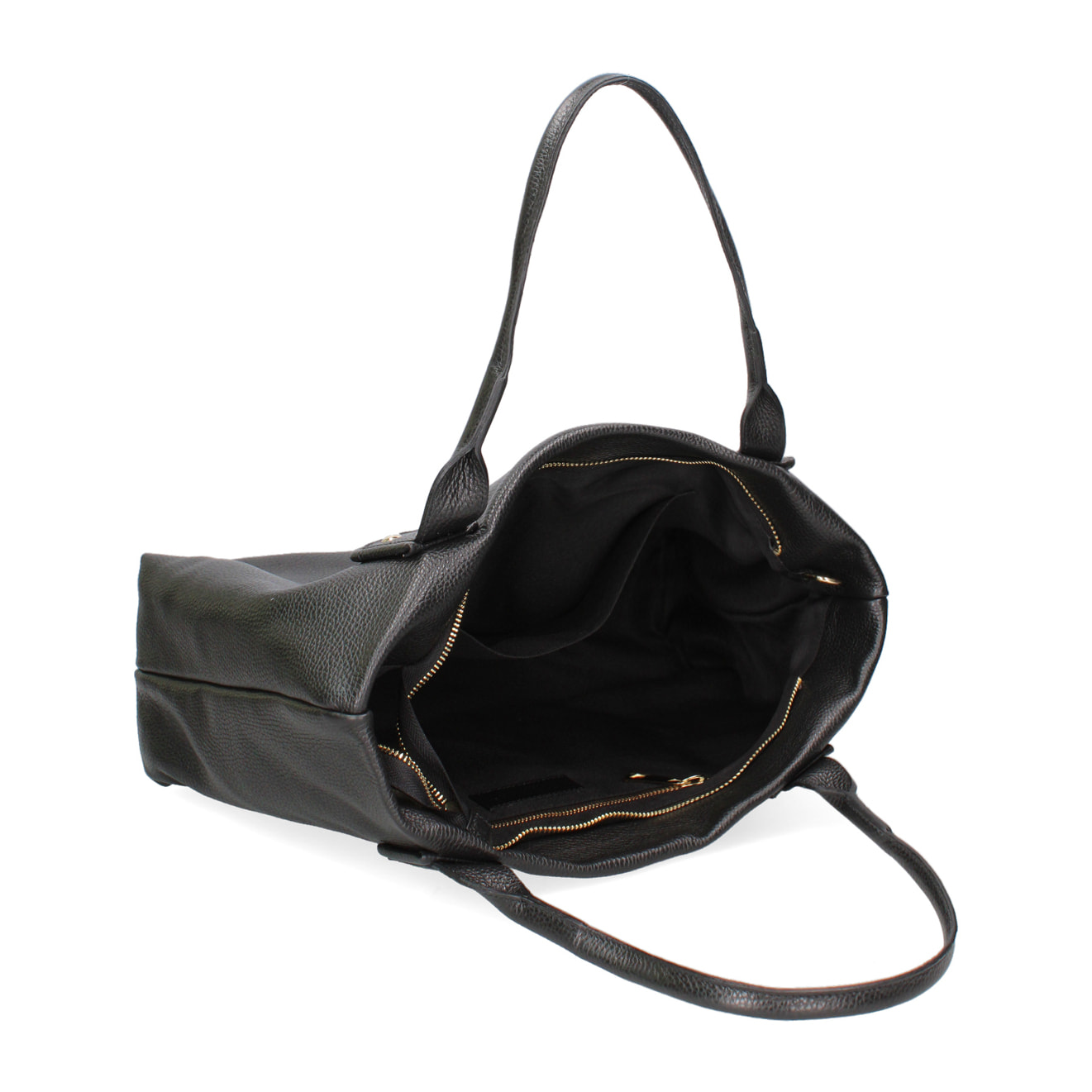 Borsa a spalla da donna In Vera pelle Made in Italy 35x27,5x13 cm