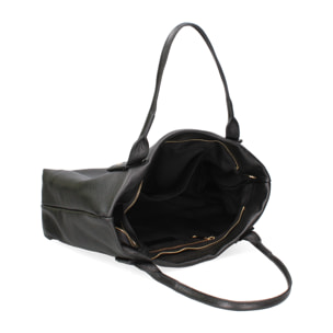 Borsa a spalla da donna In Vera pelle Made in Italy 35x27,5x13 cm